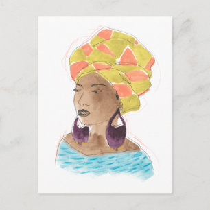 Strong & Beautiful Lady Postkarte