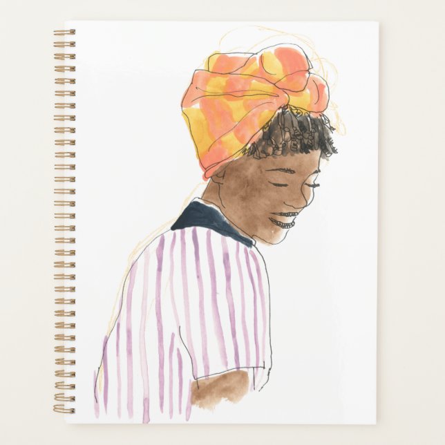 Strong & Beautiful Woman Lächeln Planer (Vorderseite)