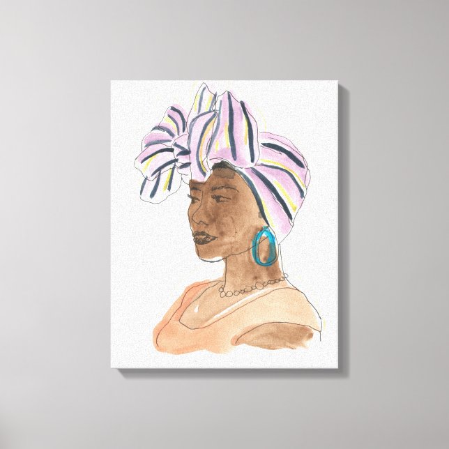 Strong & Beautiful Woman Leinwanddruck (Vorderseite)