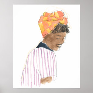 Strong & Beautiful Woman Smiling Poster