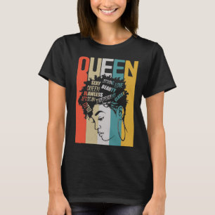 Strong Black FRAU Queen African Afro Melanin Hair T-Shirt