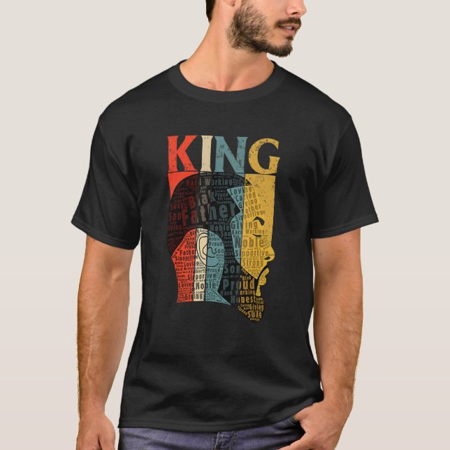 Strong Black King African American Natural Afro T-Shirt (Vorderseite)