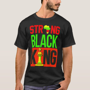 Strong Black Melanin King Schach Vater Boys Men Ki T-Shirt