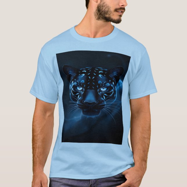 Strong Black Tiger T - Shirt - Bold Wild Animal Gr (Vorderseite)