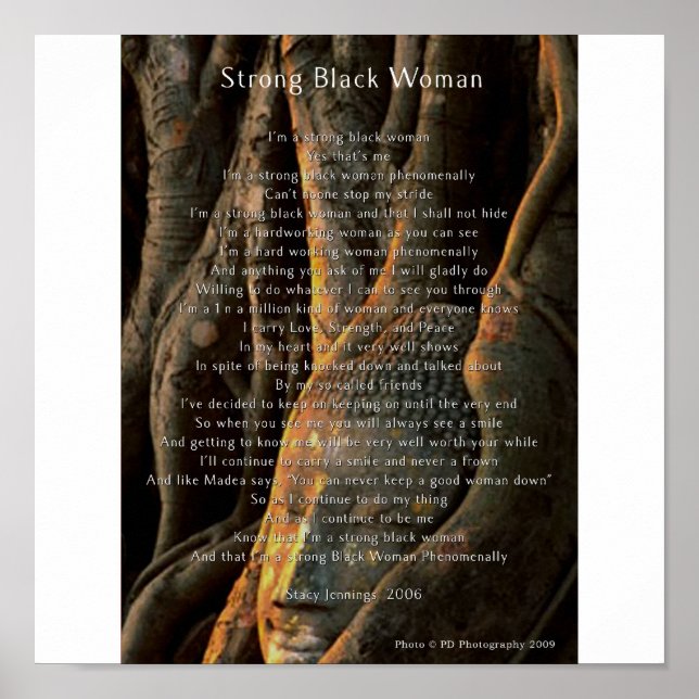 Strong Black Woman Poster (Vorne)