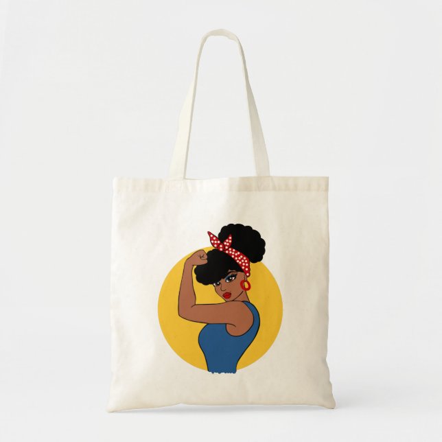 Strong Black Woman Tote Bag Tragetasche (Vorne)