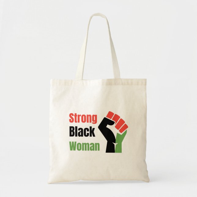 Strong Black Woman Tragetasche (Vorne)