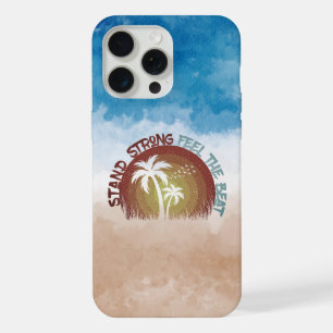 Strong bleibe - Retro Beach Edition iPhone 15 Pro Max Hülle