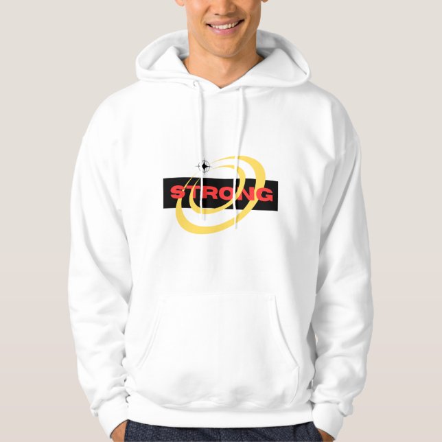 Strong – built with courage design  hoodie (Vorderseite)