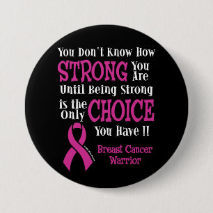 Strong/Choice.. Brustkrebs Button