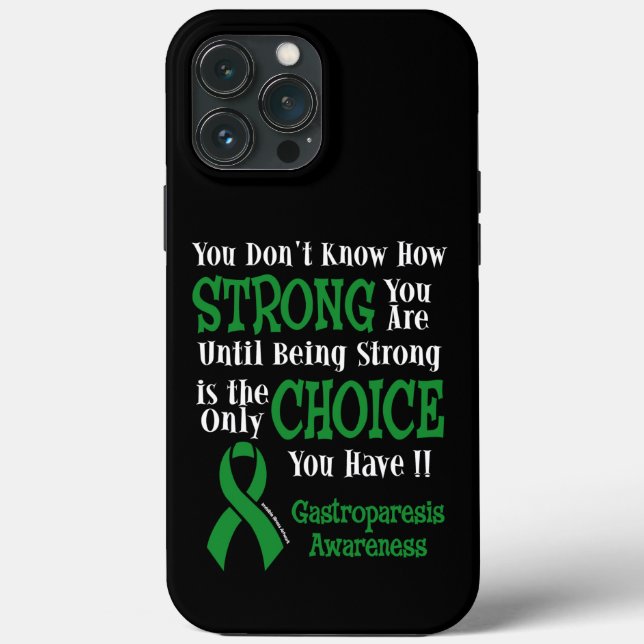 Strong/Choice.. Gastroparesis Case-Mate iPhone Hülle (Rückseite)