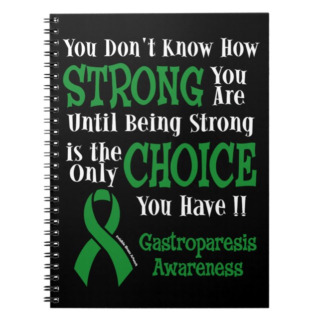 Strong/Choice.. Gastroparesis Notizblock (Vorderseite)