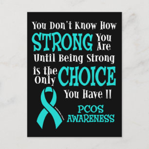 Strong/Choice...PCOS Postkarte