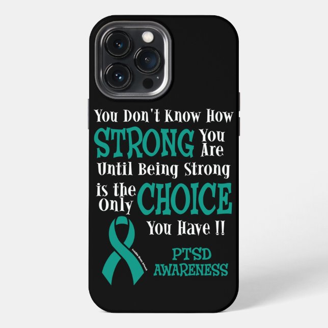 Strong/Choice...PTSD iPhone Hülle (Rückseite)
