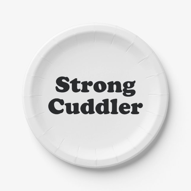 Strong Cuddler Pappteller (Vorderseite)