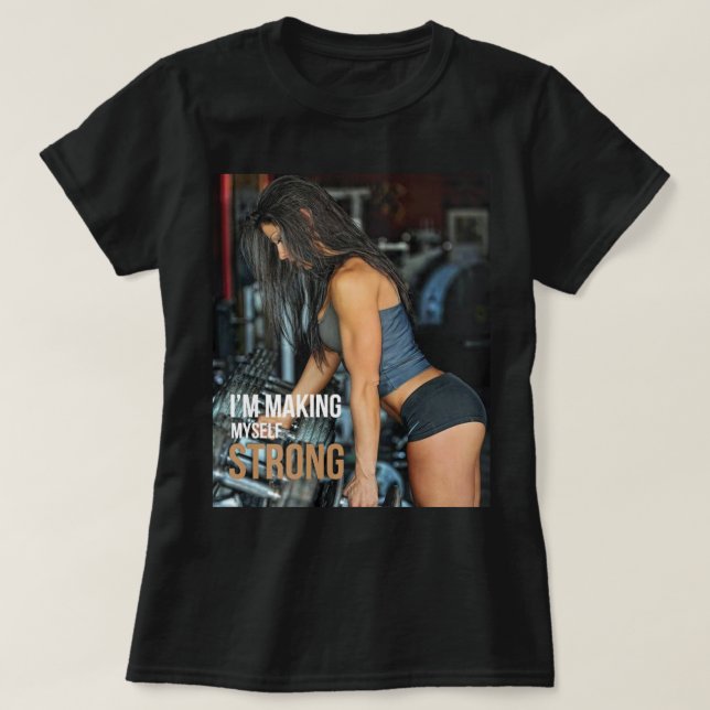 STRONG - Frauenarbeit Motivierend T-Shirt (Design vorne)
