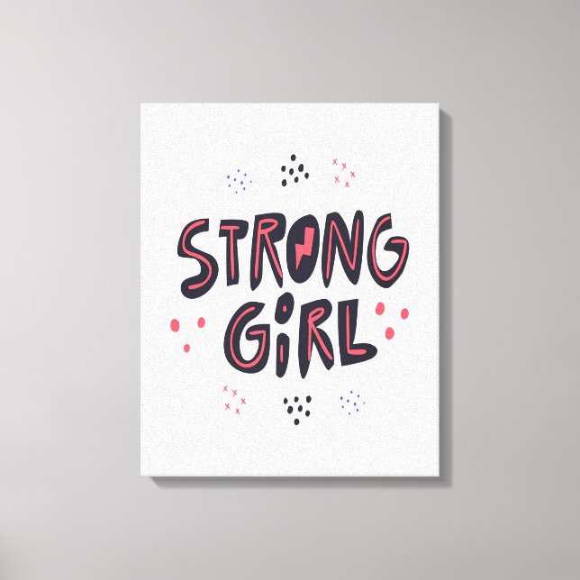 Strong Girl Leinwanddruck (Vorderseite)