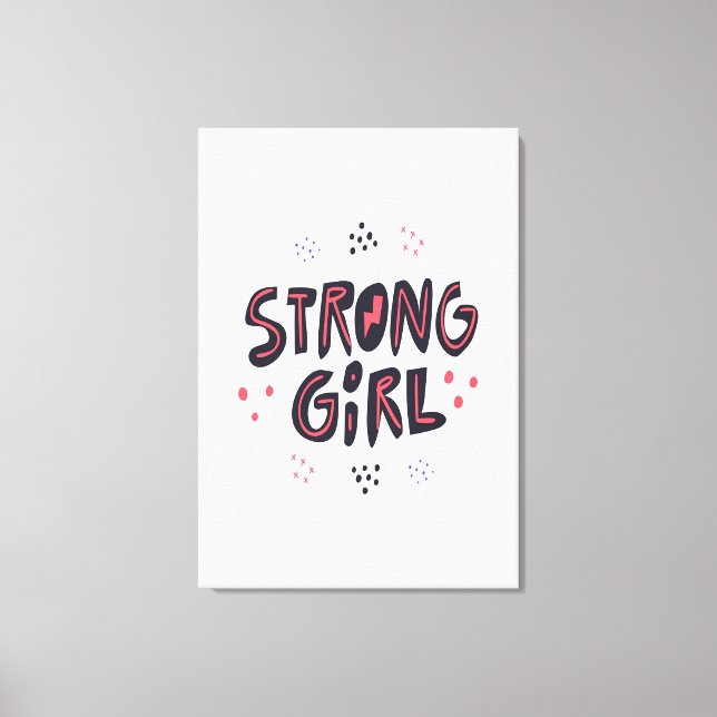 Strong Girl Leinwanddruck (Vorderseite)