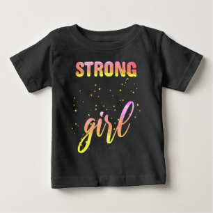 Strong Girl Pastel Star Baby T-shirt