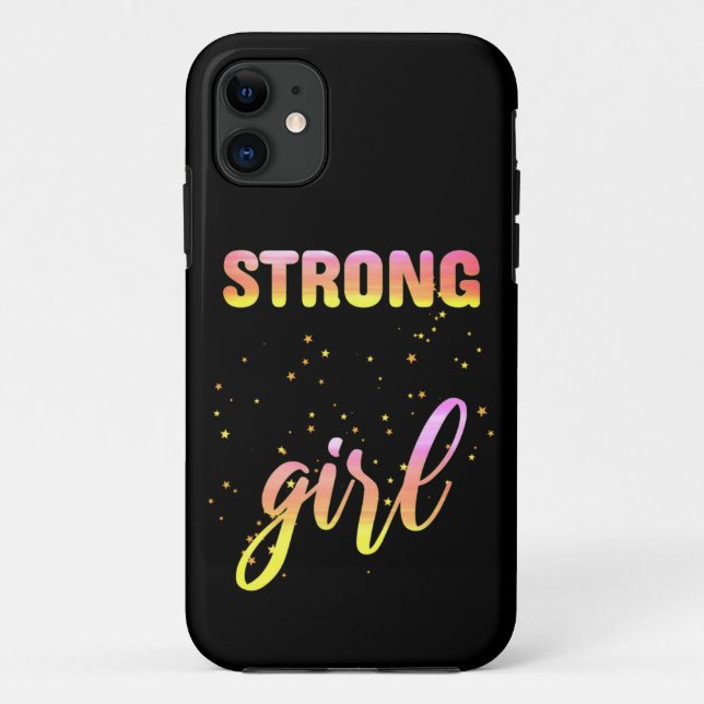 Strong Girl Pastel Star Case-Mate iPhone Hülle (Rückseite)