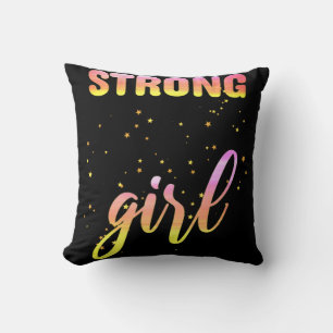 Strong Girl Pastel Star Kissen