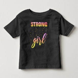Strong Girl Pastel Star Kleinkind T-shirt