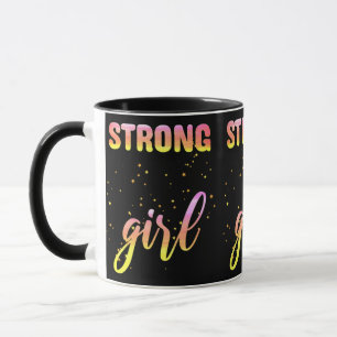 Strong Girl Pastel Star Tasse