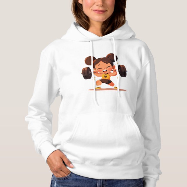 Strong Girl Power - Weightlift Hoodie (Vorderseite)