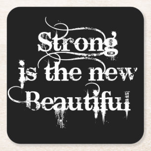 Strong is Beautiful custom Untersetzer