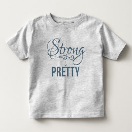 Strong is Hübsch GreyBlue Kids T Kleinkind T-shirt