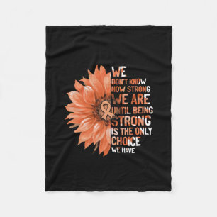 Strong ist die einzige Wahl für Uteruskrebs-Bewuss Fleecedecke