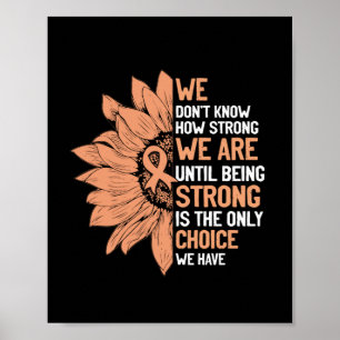 Strong ist die einzige Wahl für Uteruskrebs-Bewuss Poster