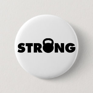 STRONG - Kettlebell Workout Motivierend Button