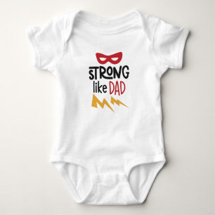 Strong like Daddy Baby Bodysuit Baby Strampler