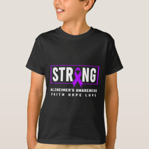Strong - Lila Ribbon Heimer-Bewusstsein T-Shirt