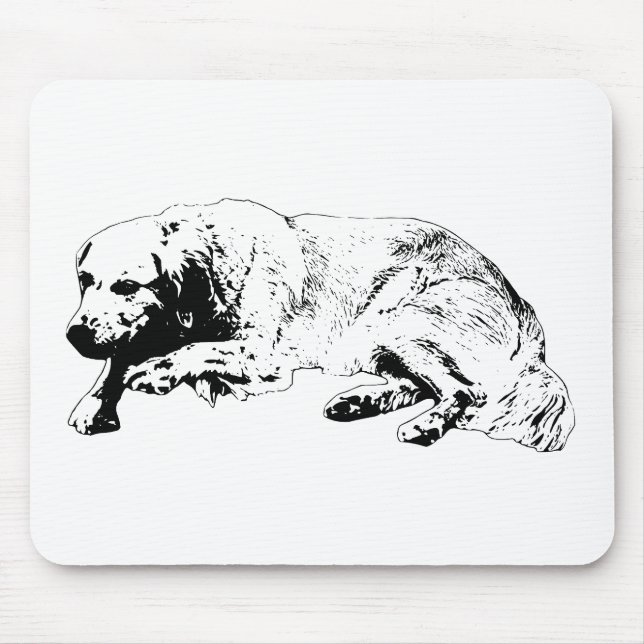 Strong Line Dog Mouse Pad Uplifts Workspace Tone Mousepad (Vorne)