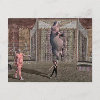 Strong Little Girl Feiertagspostkarte