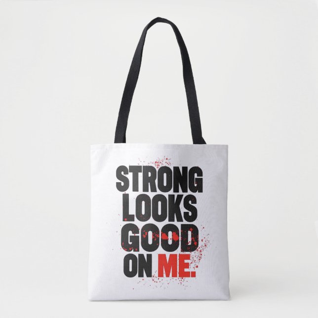 Strong Looks Good on Me – Gym Motivation Typograph (Vorderseite)
