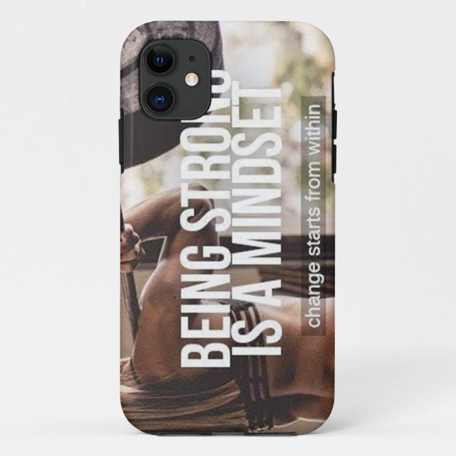 Strong Mindset - Women's Fitness Inspirational Case-Mate iPhone Hülle (Rückseite)