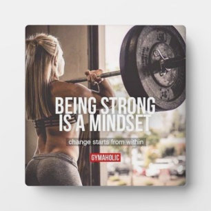 Strong Mindset - Women's Fitness Inspirational Fotoplatte