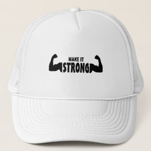 Strong - Motivierend Gym-Hut Truckerkappe