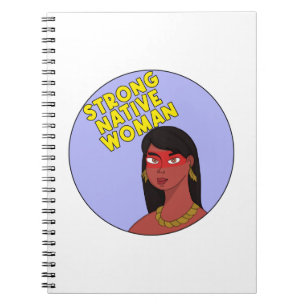 Strong Native Woman Notizblock