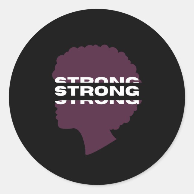 Strong ⎢ Personalized Sticker (Vorderseite)