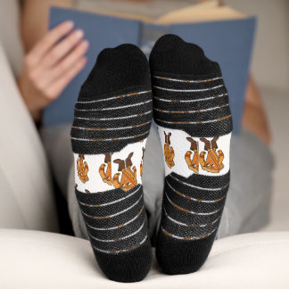 Strong Pie Wearing Boots Socken