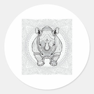 Strong Rhino Sticker