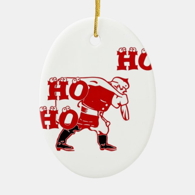 Strong Santa Ho Ho Ho Collection Keramik Ornament (Vorne)
