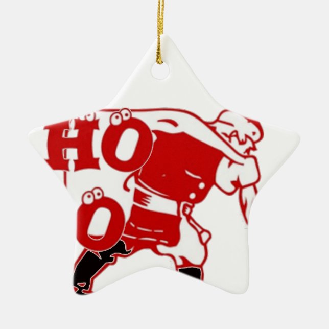 Strong Santa Ho Ho Ho Collection Keramik Ornament (Vorne)