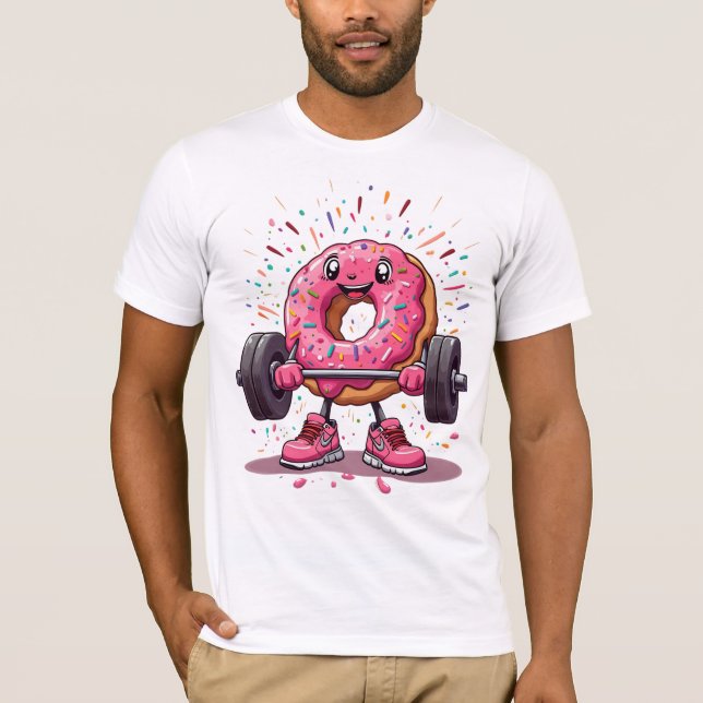 Strong, Sweet & Sprinkled - Funny Donut Gym T-Shir T-Shirt (Vorderseite)