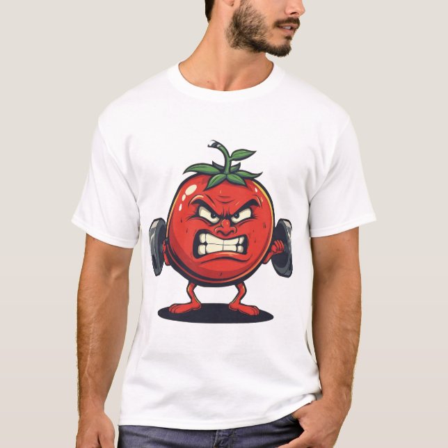 Strong Tomato: Fitness mit einer Drehung T-Shirt (Vorderseite)