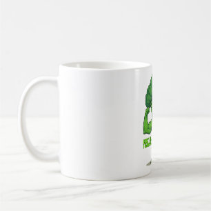 Strong Veggies Club Flexing Broccoli Funny Cartoon Kaffeetasse